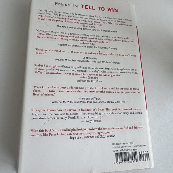 Tell to Win by Peter Guber - Hardcover Book - Picture 3 of 4